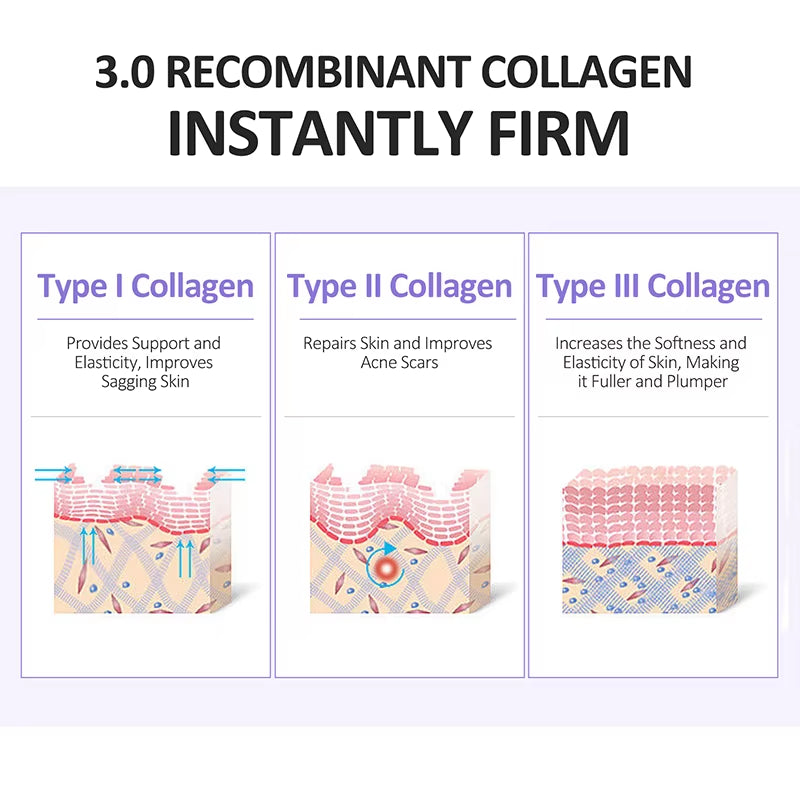 Collagen Face Serum VC Moisturizing Lifting Smoothing Facial Pore Shrinking Nourishing Serum Skin Care Products