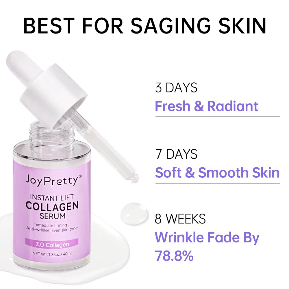 Collagen Face Serum VC Moisturizing Lifting Smoothing Facial Pore Shrinking Nourishing Serum Skin Care Products