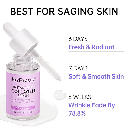 Collagen Face Serum VC Moisturizing Lifting Smoothing Facial Pore Shrinking Nourishing Serum Skin Care Products